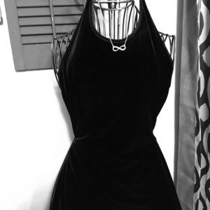 Super sexy black velvet dress